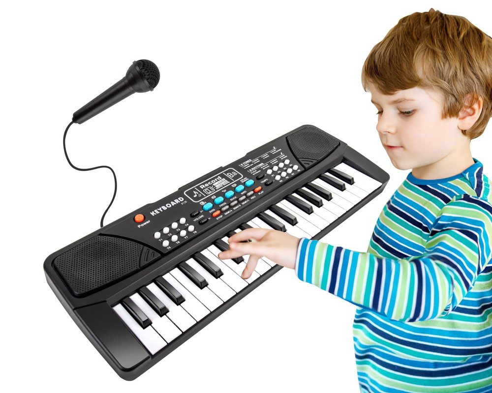 Portable Kids Piano Keyboard with Microphone for Beginners and Toddlers