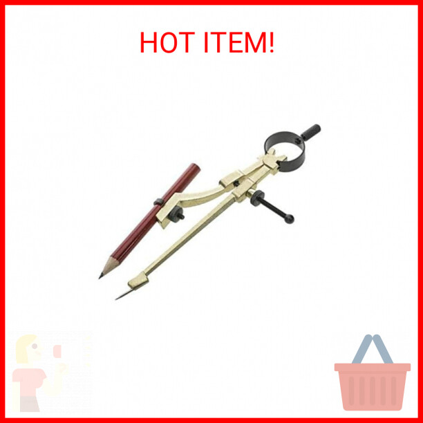 General Tools 842 Precision Pencil Compass, includes pencil , Yellow, 1 Count (P