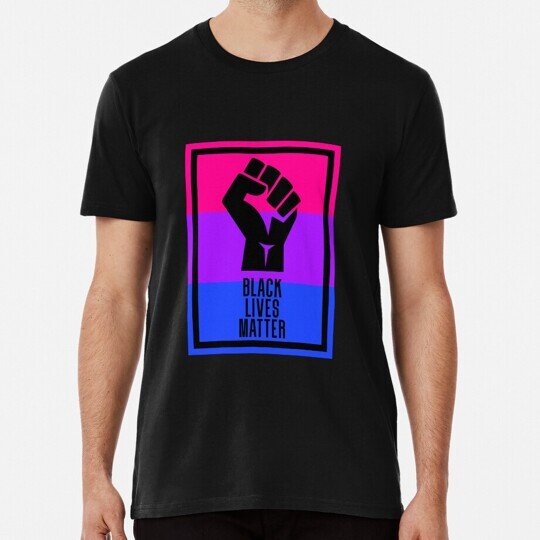 Blm Fist Bisexual2 S to 5XL Made in the USA T-Shirt