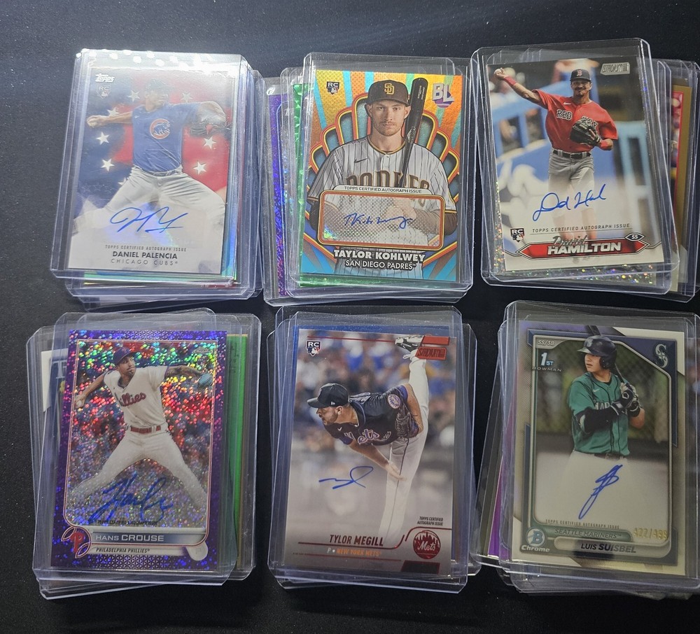 50+ Baseball Rookie Cards with Autos, Serial #s, Parallels & Inserts