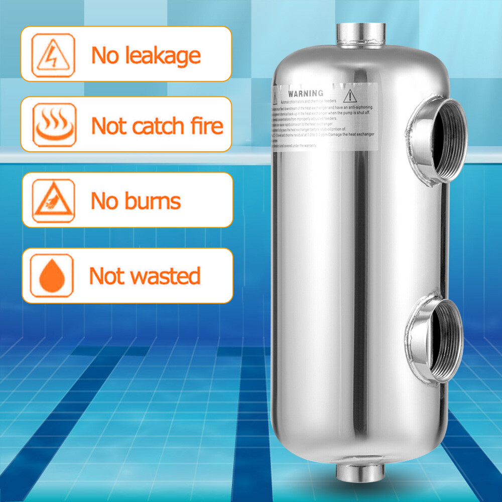Swimming Pool Equip Stainless Steel Water Heating System Tube Heater Exchanger