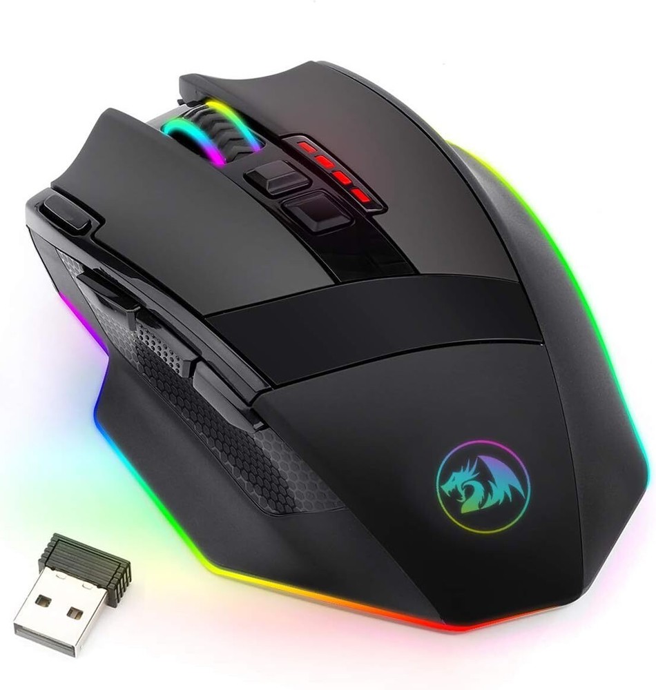 M801 RGB Gaming Mouse with 9 Programmable Buttons and Macro Support