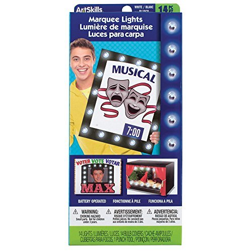 Clear Marquee String Light Kit With Punch Tool And Instructions For Posters Dorm