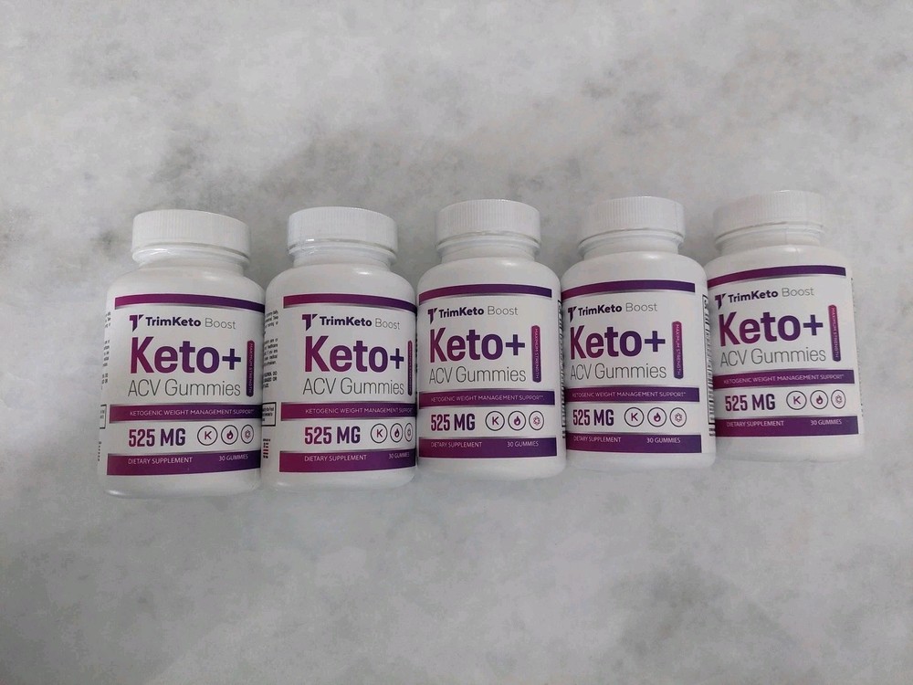 TrimKeto Boost Keto ACV Gummies, Trim Keto Boost with ACV Max Strength (5 Pack)