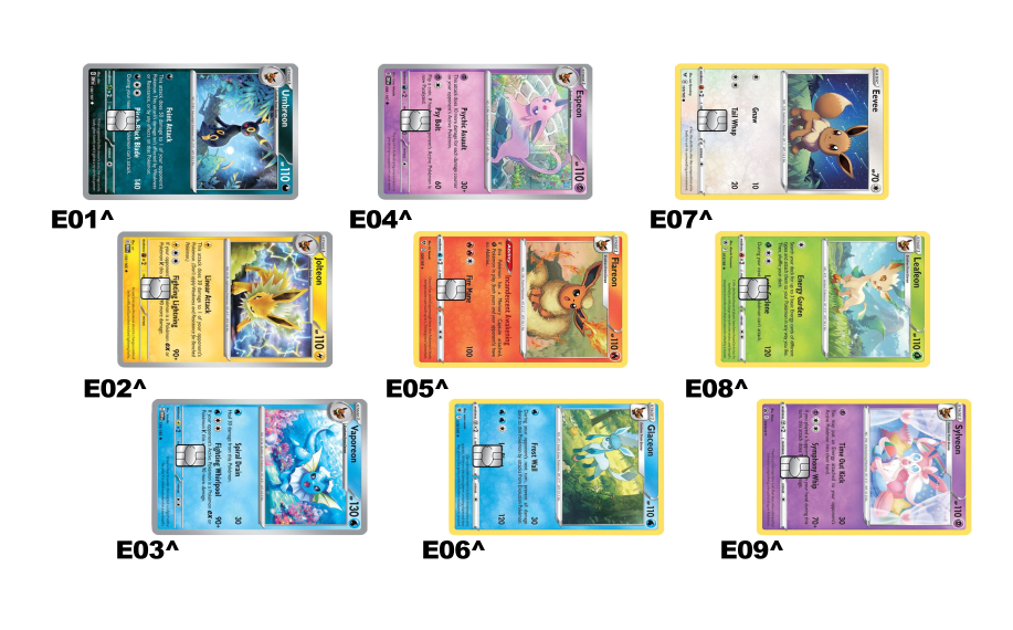 Credit Card Skin / Wrap Sticker Pre-Cut Decal Fits Pokemon Card Collection-image
