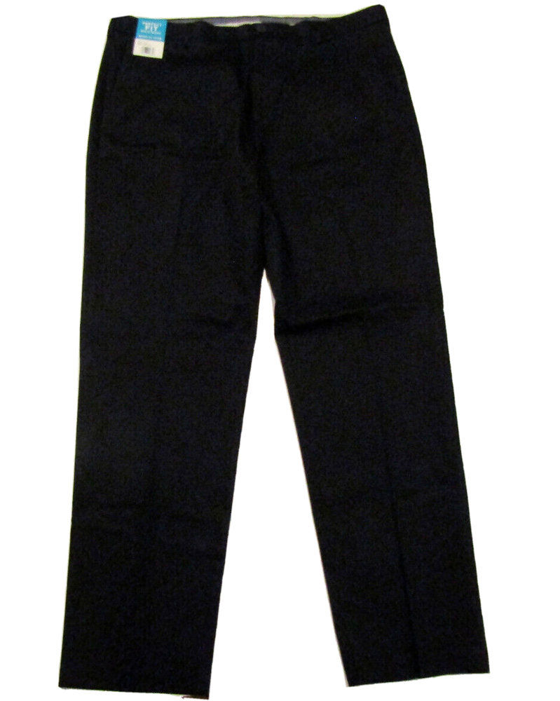HAGGAR Black Premium No Iron Straight Fit Dress Pants 36 X 30 NWT Mens