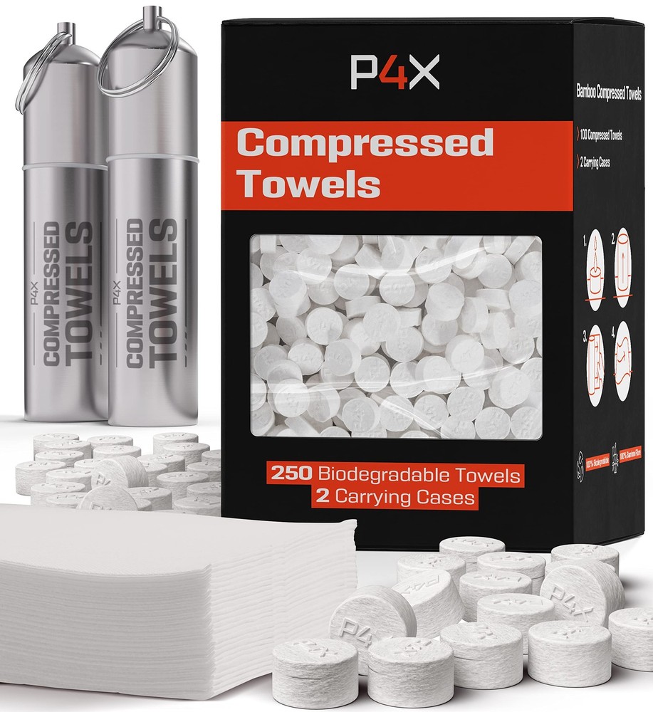 Bamboo Camping Toilet Paper Tablets 250 Pack for Travel and Hiking