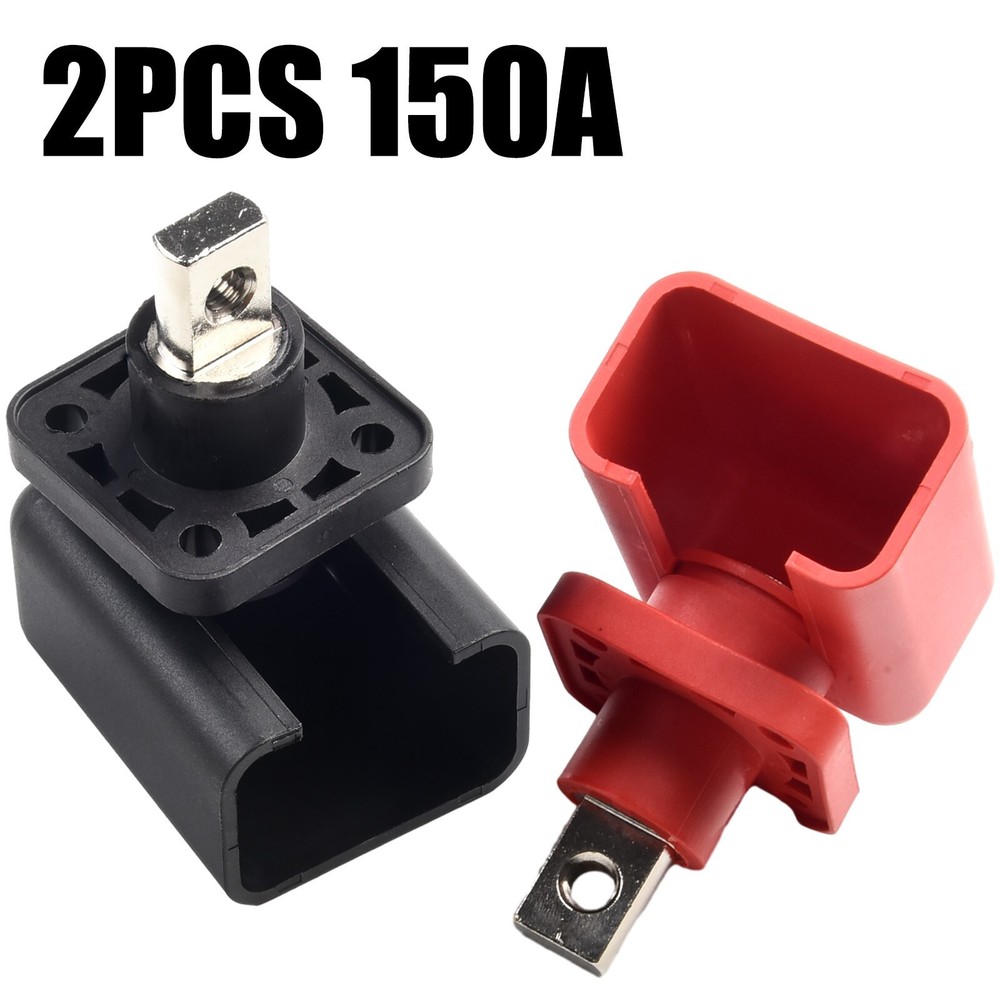 2pcs Battery Connector Terminal Black Red Lithium New Energy Terminal Blocks