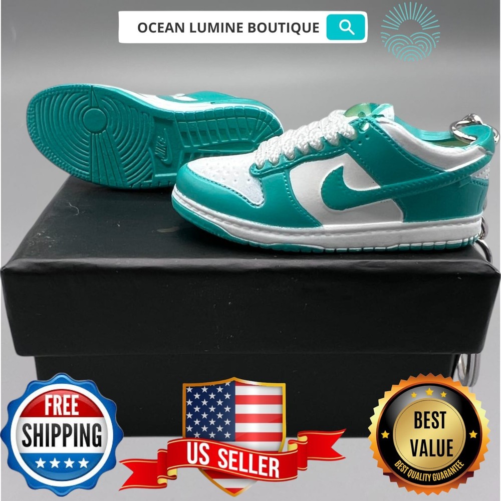 SB DUNK 3D Mini Sneaker Keychain, Jordan Sneaker Collectible, Box Options