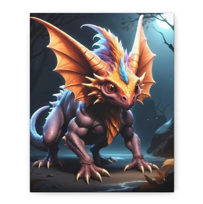 Wall Art for Fantasy Home Decor Lovers. Art Title: Twilight Hatchling