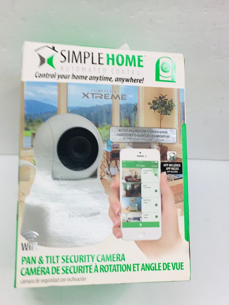 Simple Home WiFi Pan & Tilt Security Camera automated control NEW-image