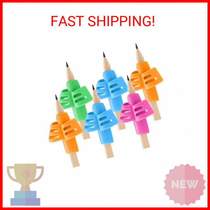 Pencil Grips 6 Pack Pencil Grips for Kids Handwriting Ergonomic Writing Train