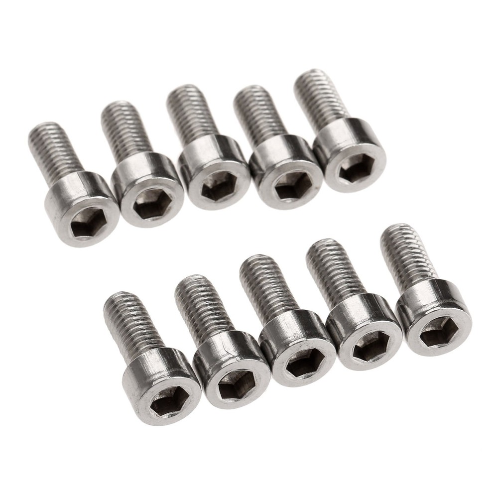 t10Pcs Bike Water Bottle Cage Bolts Holder Screws M5 Inner Rack Hexagon...