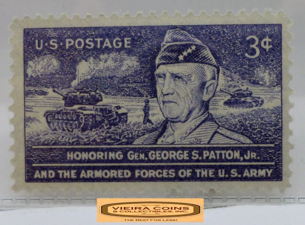 USA Postage Honoring Gen. George S. Patton Jr. 3 Cents Stamp - #S41789NQ