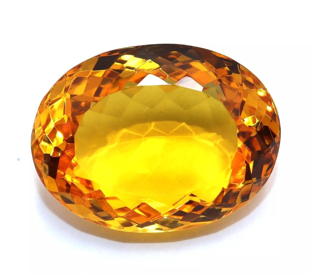 Natural Certified 1000 Carat Brazilian Yellow Citrine Oval Cut Loose Gemstone for Jewelry Making