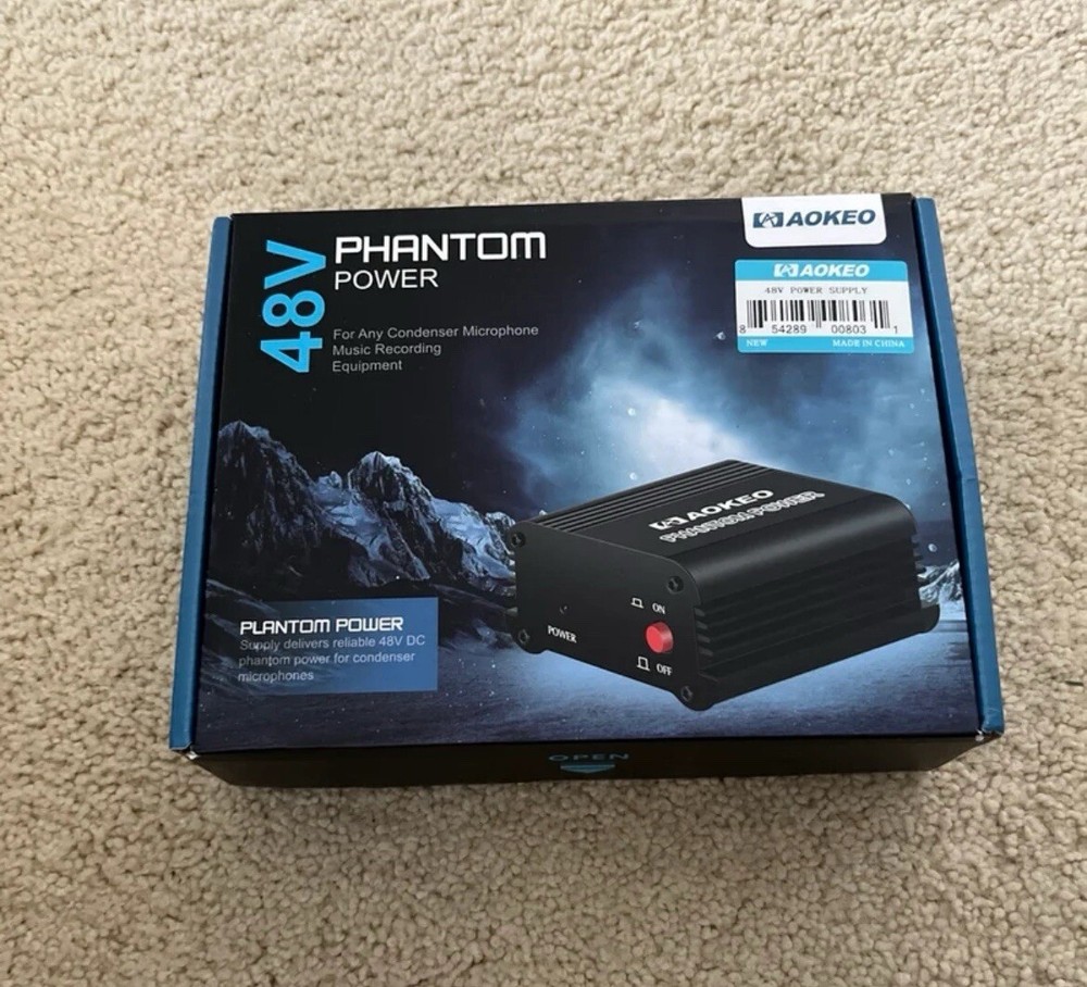 48V Phantom Power Supply for Condenser Mics and Recording Gear