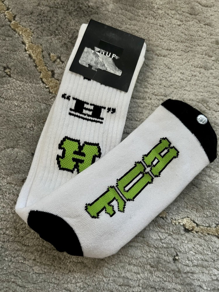 HUF 20th Anniversary Graphic Crew Socks Worldwide