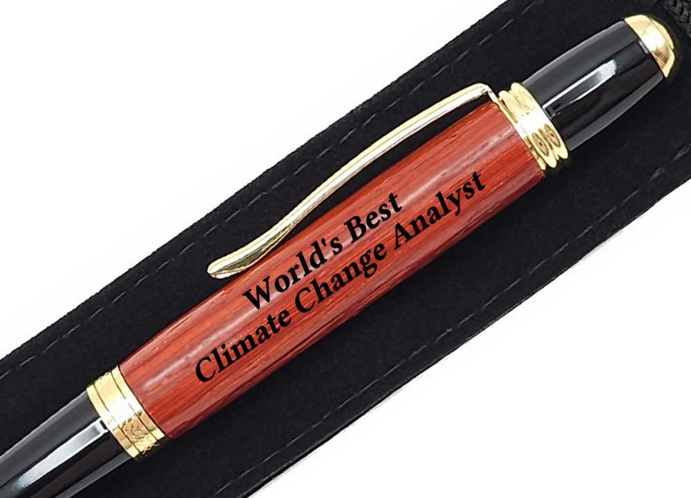 Worlds Best Engraved Pen for Climate Change Analysts Gift Idea