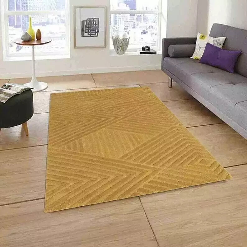 Handmade Modern Wool Tufted Custom Area Rug for Room Feet Comfort  