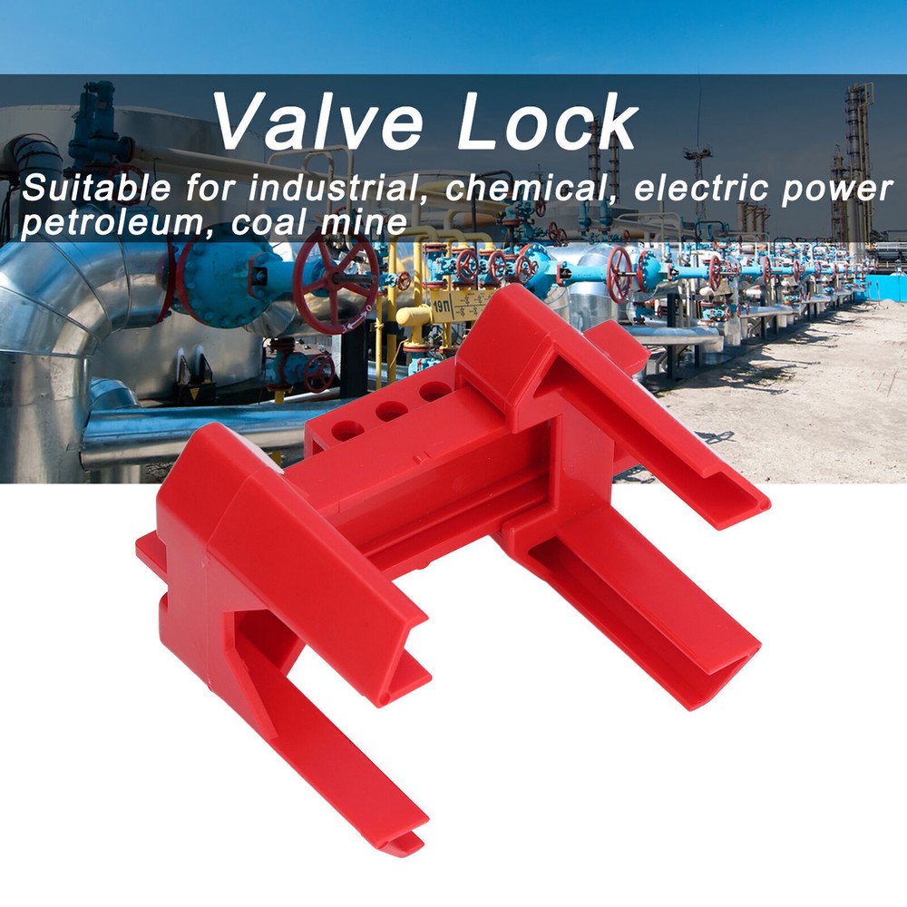 Ball Valve Lockout Device Industrial Adjustable Safety Lock for DN8-DN50 Pipe