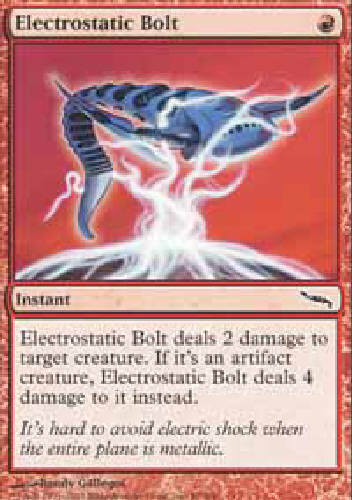 Electrostatic Bolt X4 4x Mirrodin MTG Magic the Gathering Cards DJ