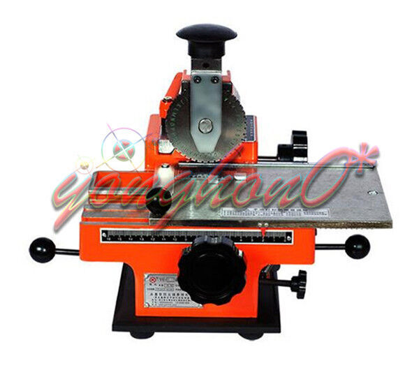 4mm Semi-automatic sheet embosser   stamping printer marking machine label #D2-image