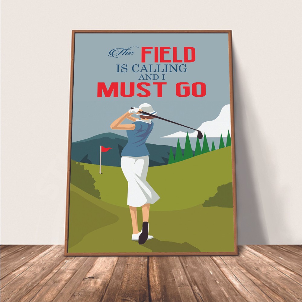 Custom Personalized Golf Life Lessons Poster for Women - Unframed by Godoprint-image