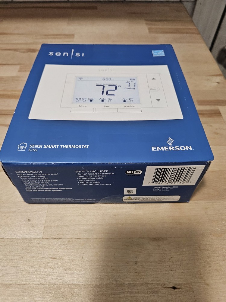Emerson Sensi Smart Programmable Thermostat - White (ST55)