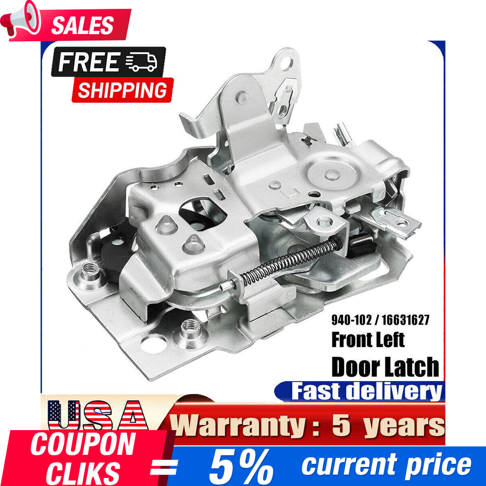 Driver Side Front Door Latch Assembly for Chevy GMC 1500 2500 3500 5.7L