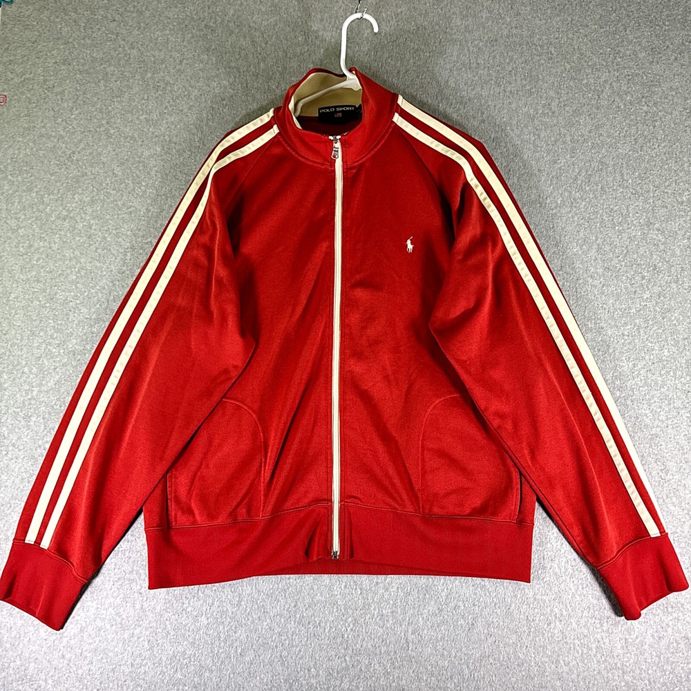 Vintage Polo Sport Mens Light Jacket Red Tag Size XL Full Zipper