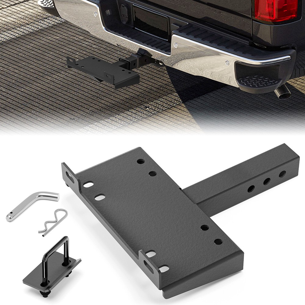2-Inch Universal Winch Mount Plate for Truck SUV Trailer Hitch