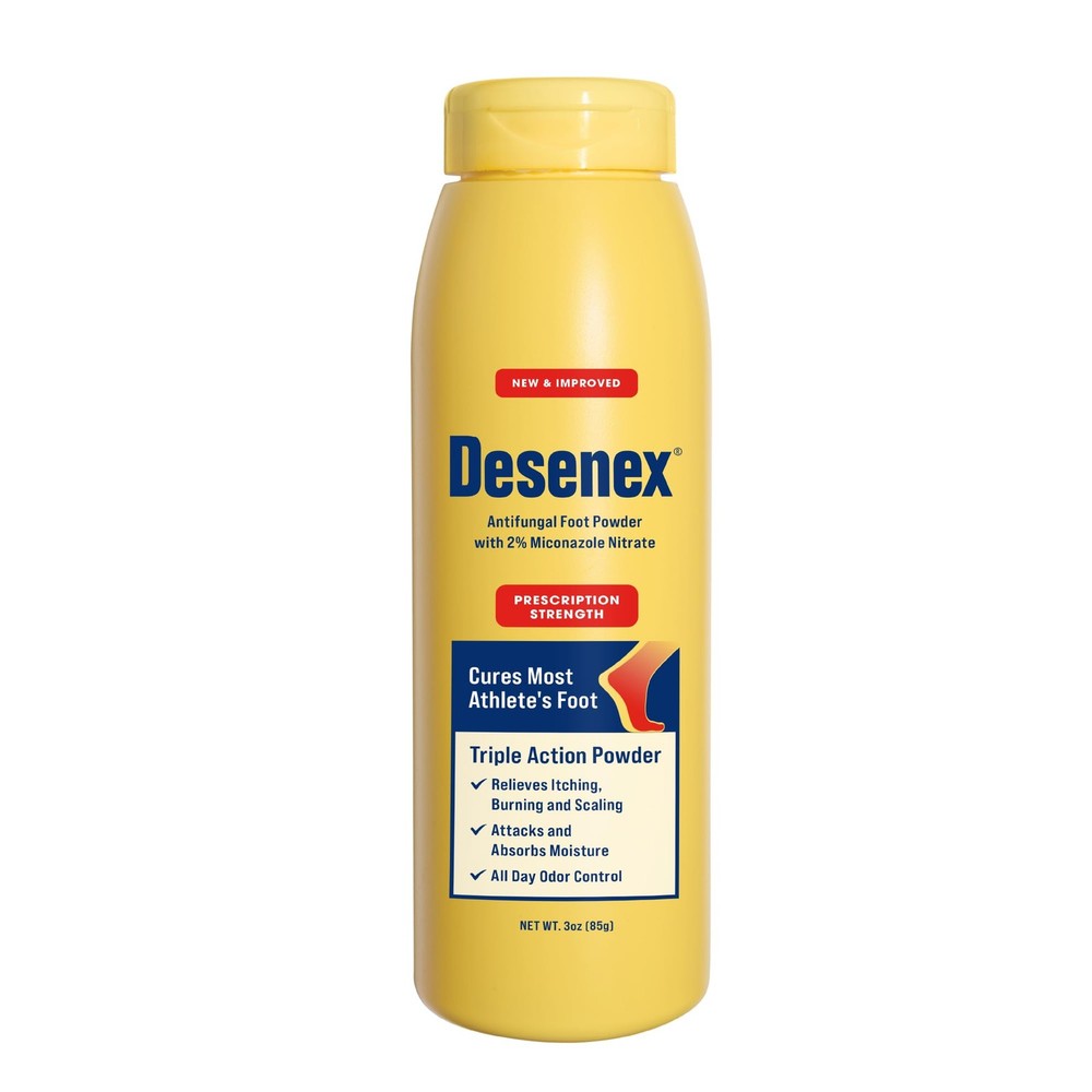 Desenex Anti-Fungal Foot Powder, Cures Most Athlete’s Foot, 2% Miconazole Nit...