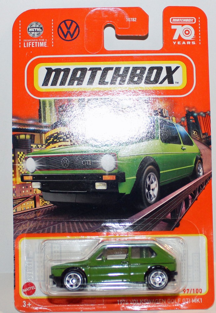 Matchbox mint carded green Volkswagen Golf