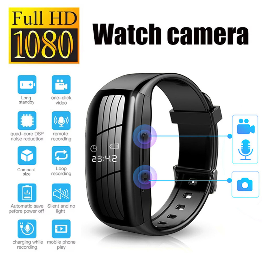 HD 1080P Sports Watch Camera Wearable DVR with Video Recording