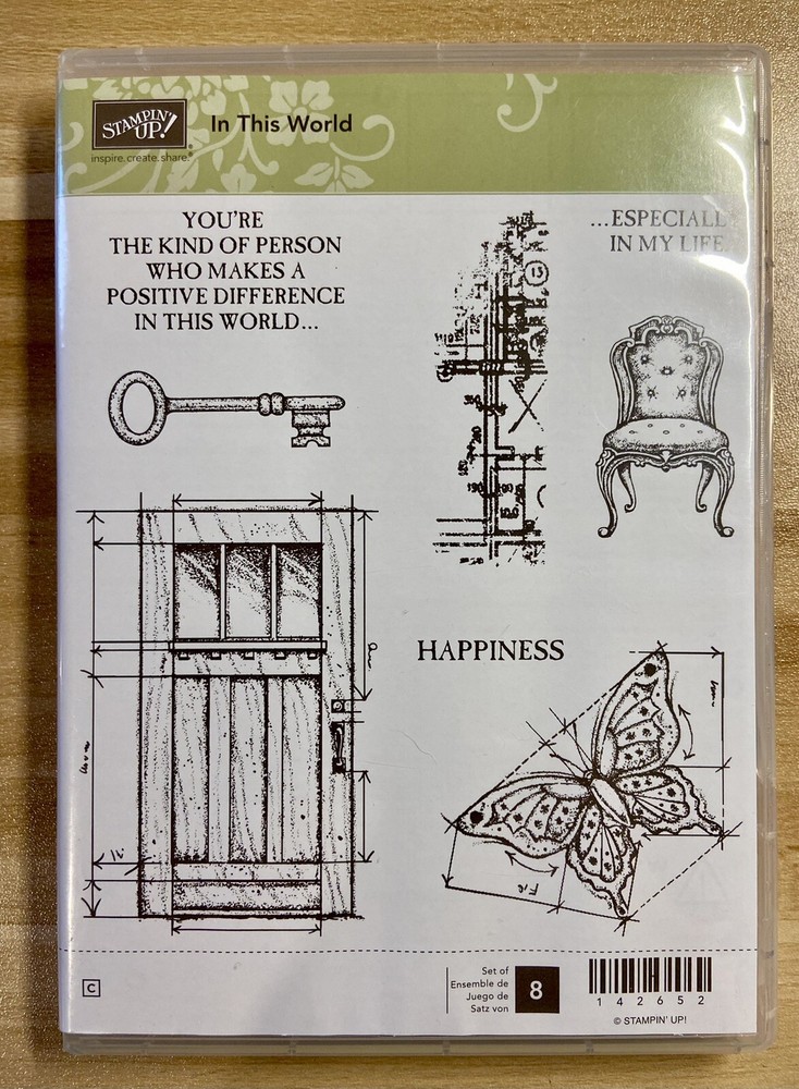 Stampin'Up! IN THIS WORLD Rubber stamp set