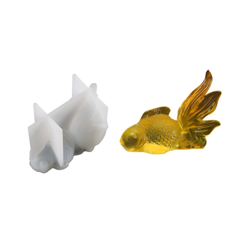 Large Goldfish Epoxy Resin Silicone Mold for DIY Home Decor