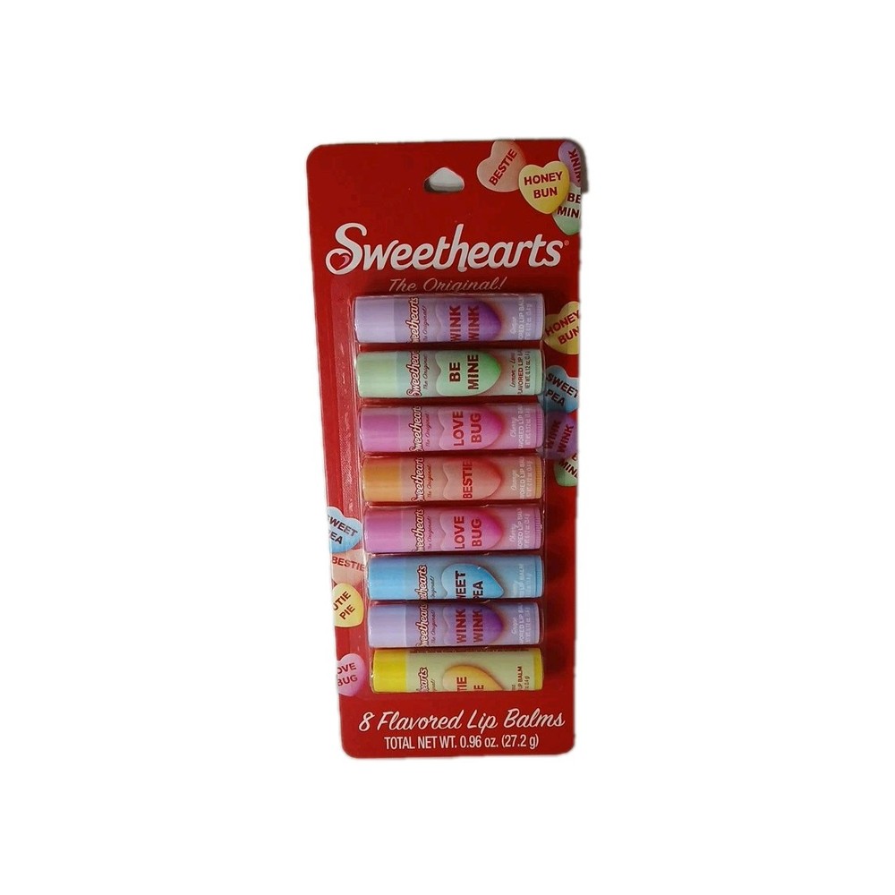 Sweethearts 8-Flavor Lip Balm Pack Factory Sealed Fresh