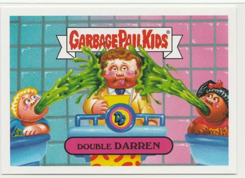 Double Darren Garbage Pail Kids GPK 2018 We Hate the 80s Series 4a