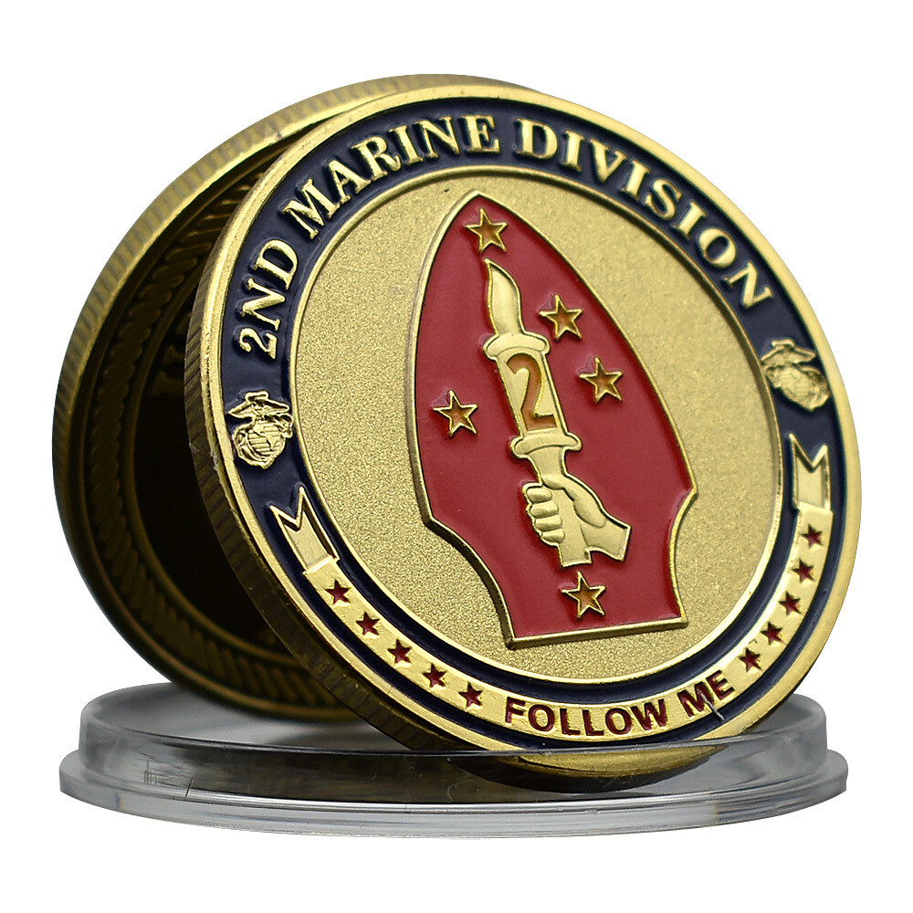 Medal marine metal corps coin challenge marine division collection second gift