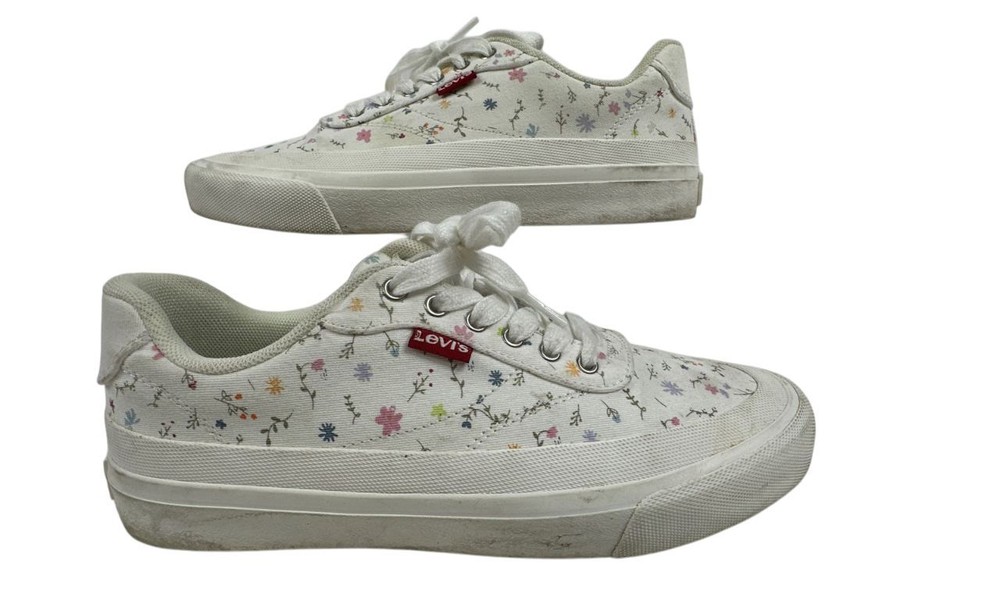 Levi's Naya M Print White Floral Sneaker Casual Shoe Women 6.5