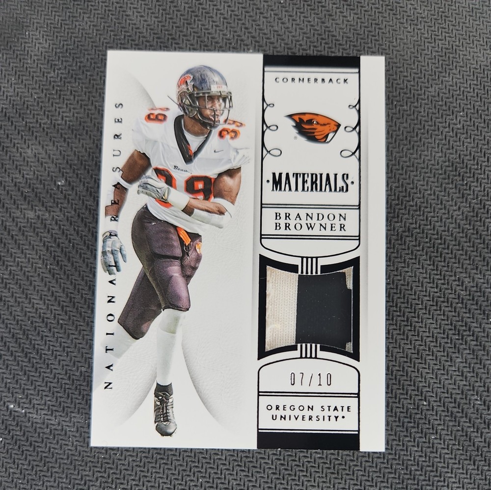 2015 National Treasures Brandon Browner Seahawks Game-Used Patch #46/10