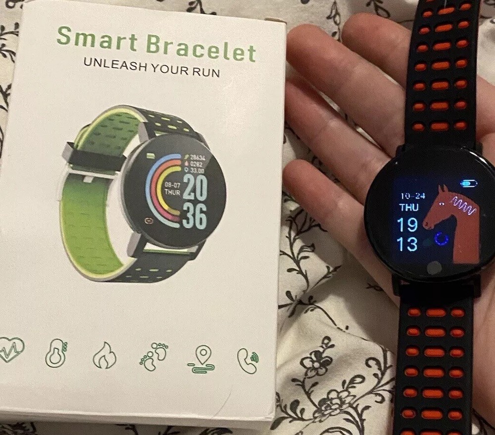 Red Smart Watch For Android Or IOS