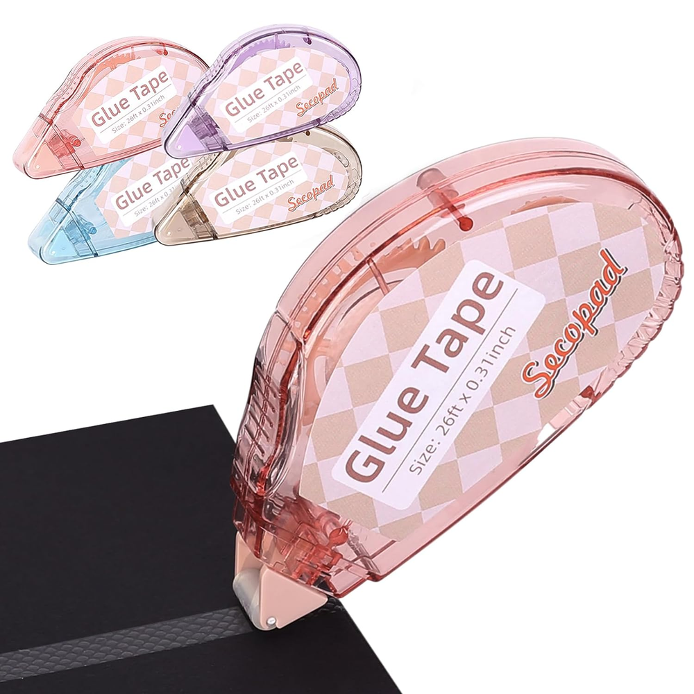 Adhesive Tape Glue Runner Scrapbooking Supplies For Kids And Adults 0.3IN X 26FT