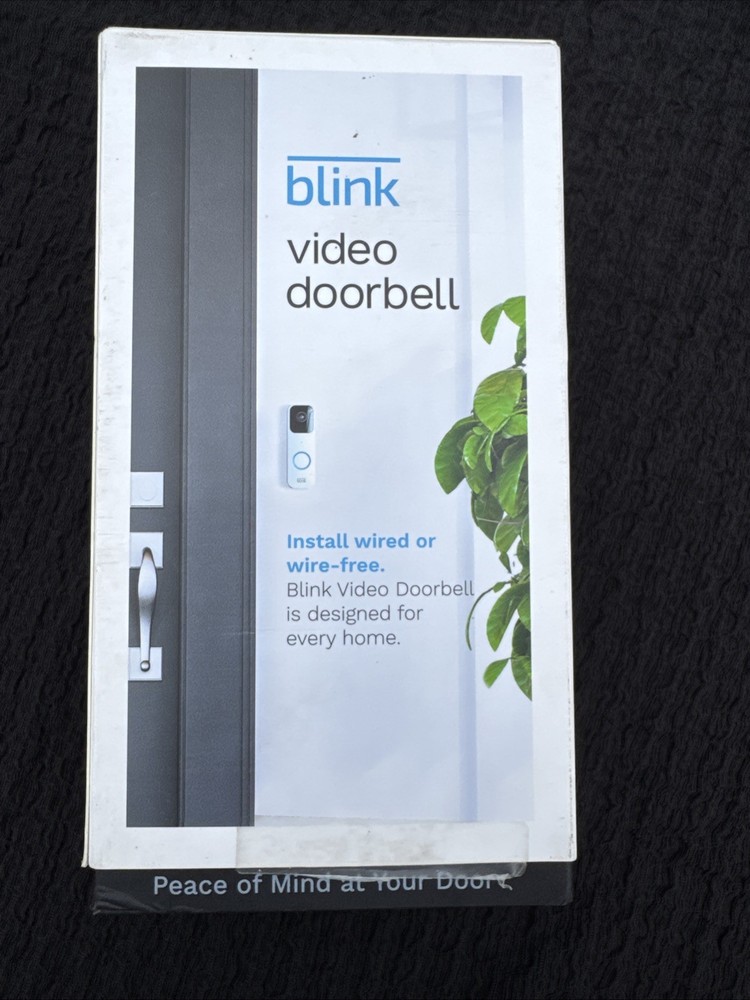 Amazon Blink Wi-Fi Video Doorbell in White with HD Camera