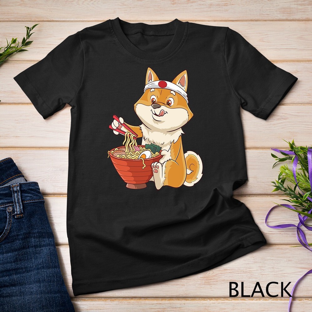Ramen Shiba Inu Japanese Dog Noodle Soup Unisex T-shirt