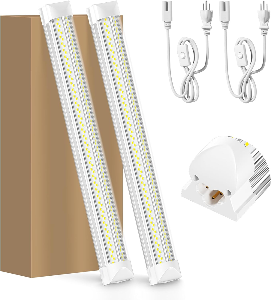 LED Shop Lights LED Tube Light 25W 6000K Led Garage Light Super Bright Under