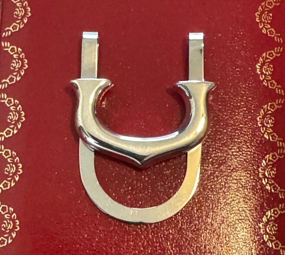 Vintage Cartier Sterling Silver 925 & Stainless Steel Money Clip
