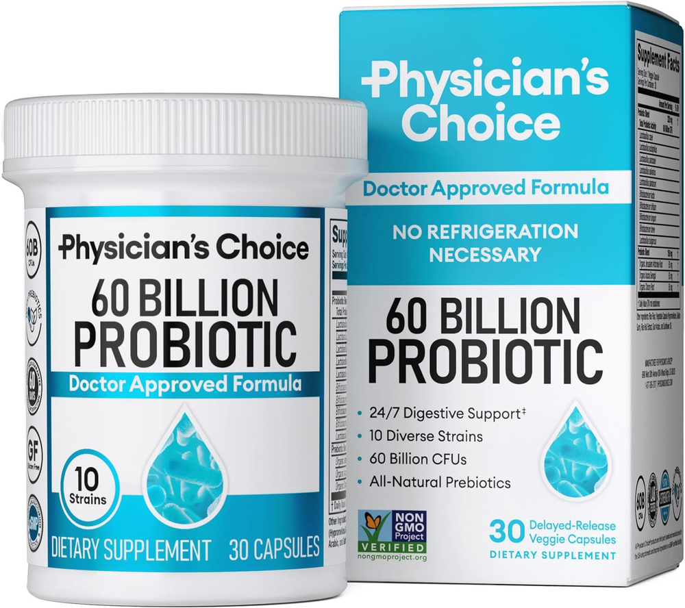 Max Strength 60 Billion CFU Probiotic - Digestive & Gut Health Immune Support