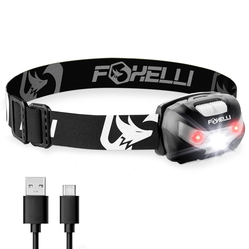 Rechargeable LED Headlamp - Super Bright, Lightweight, and Comfortable Head L...