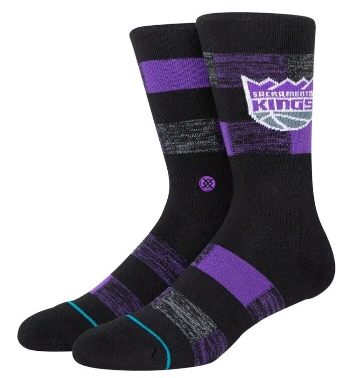 Stance Mens NBA Kings Cryptic Socks Sz L 9- 13